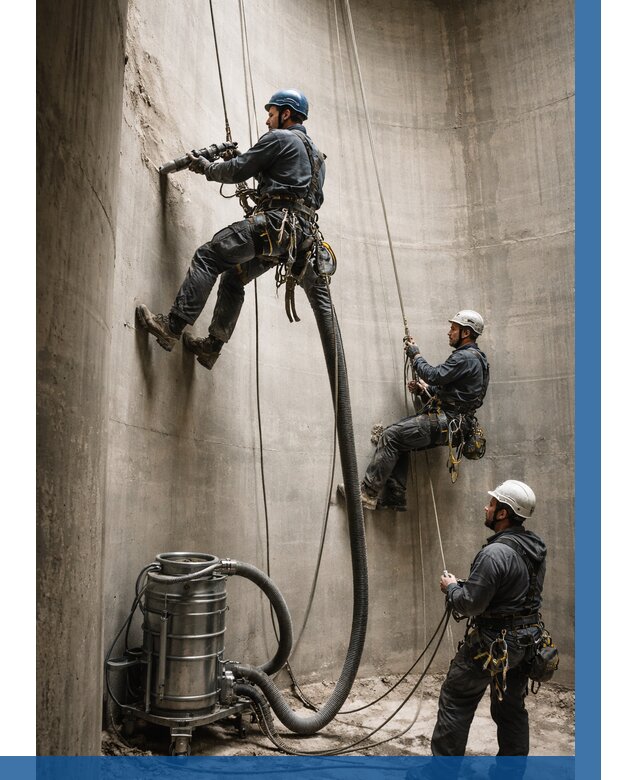 Зачистка силосов в Минусинске от 4572 р. Договор и смета ВЫСОТНИК-Мнс