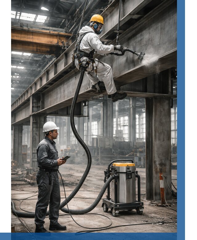 Обеспыливание конструкций в цехе в Минусинске от 4268 р. | ВЫСОТНИК-Мнс