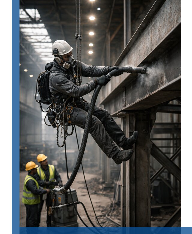 Обеспыливание конструкций в цехах промышленного производства в Минусинске