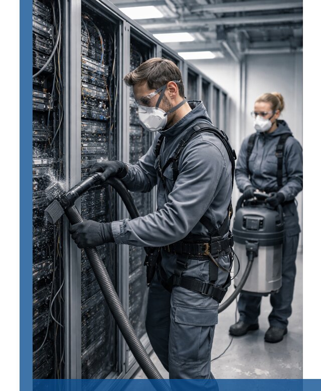 Обеспыливание серверной комнаты в Минусинске, профессиональная очистка